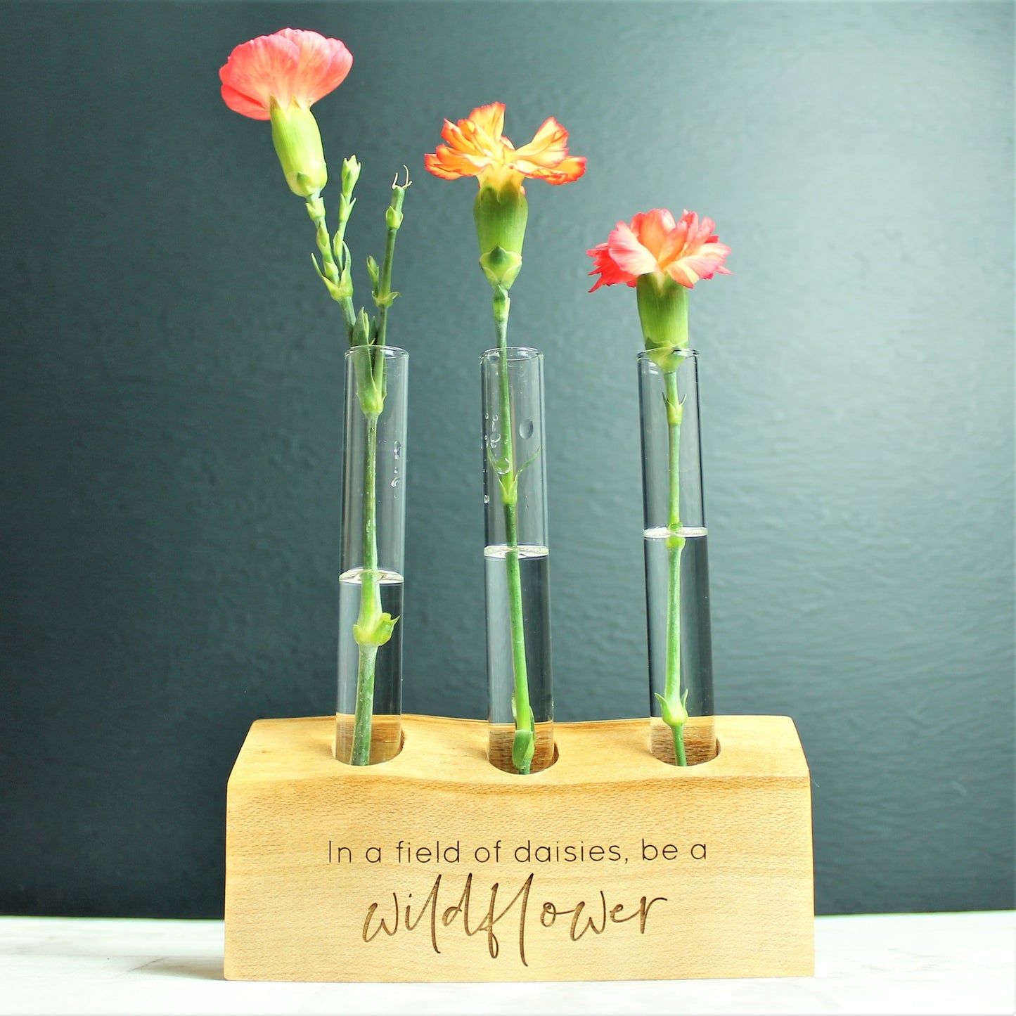 Wildflower Test Tube - Wooden Propagation stand