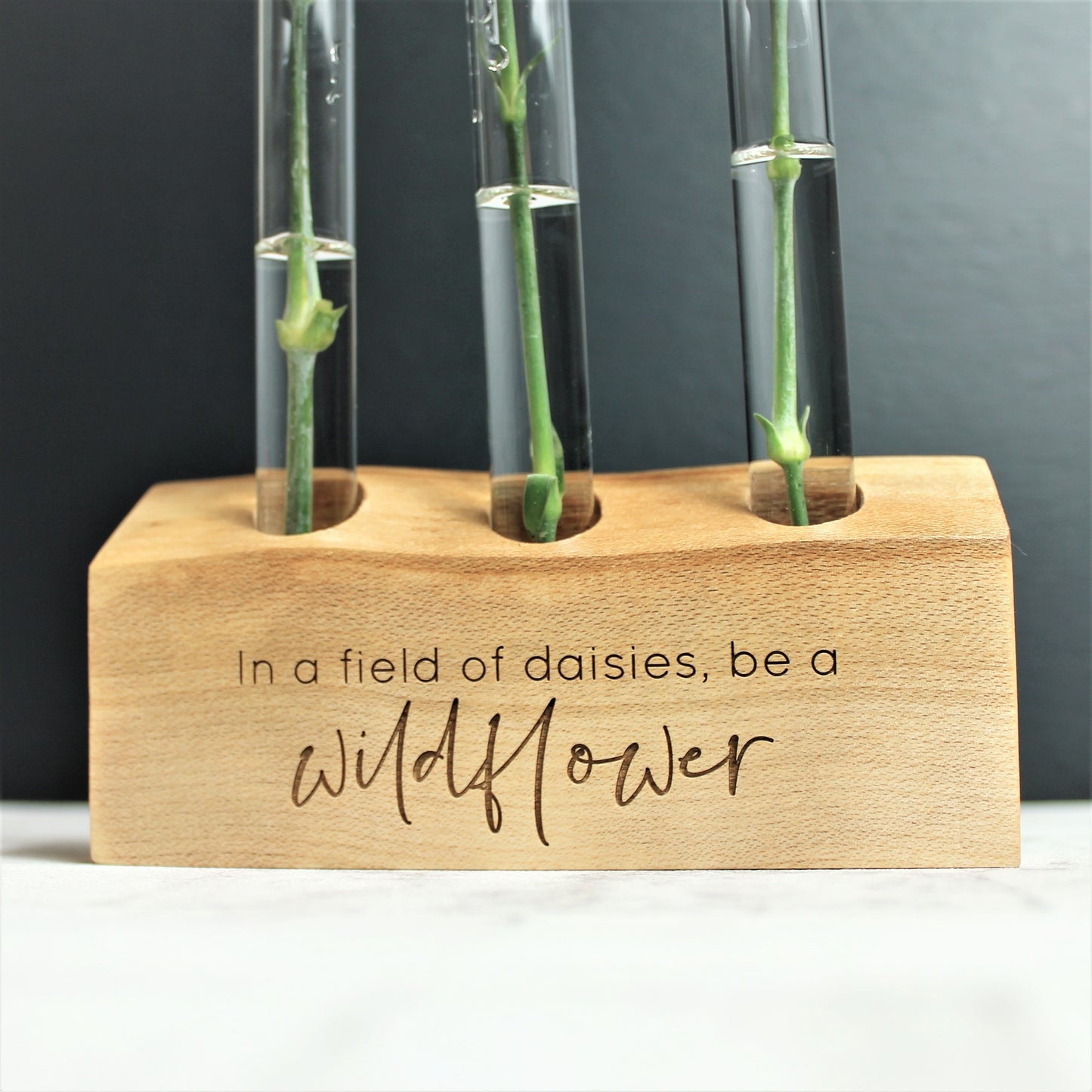 Wildflower Test Tube - Wooden Propagation stand